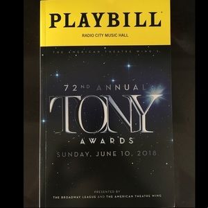 2018 Tony Awards Playbill